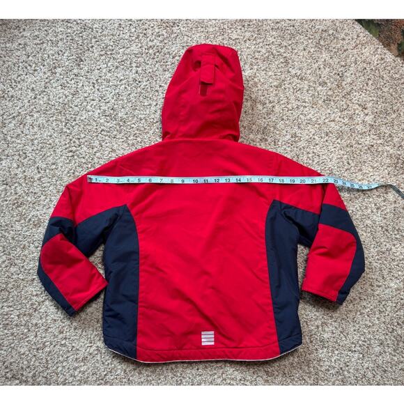 LAND'S END BOYS Winter Coat/Jacket; SIZE 6X-7; Red & Blue - Picture 5 of 11